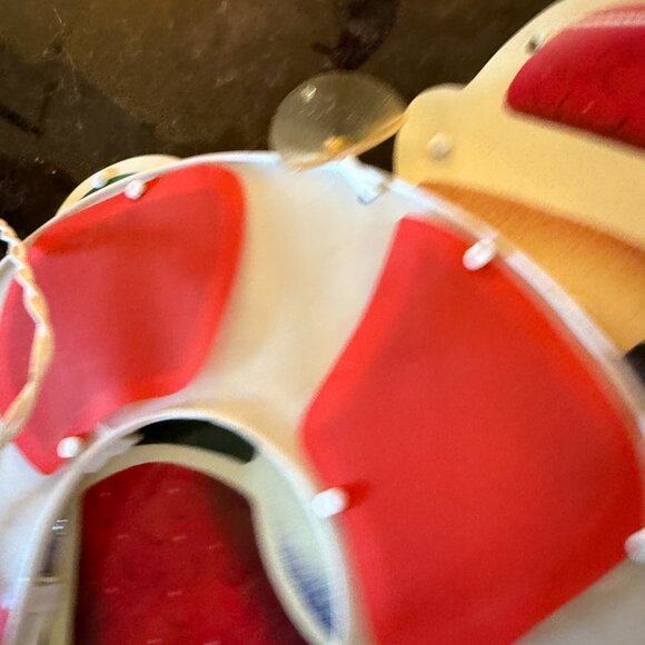 2PC VTG 2000 Impact Plastics Lighted Candy Cane Santa Claus Christmas Decoration - Picture 11 of 16